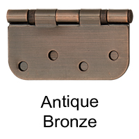 Antique Bronze | Rounded Corner Hinge